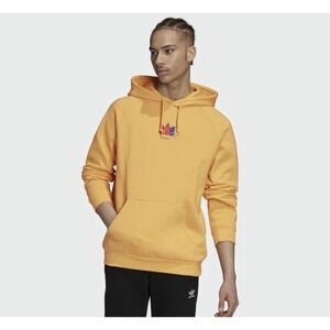 adidas Originals Men's 3D Trefoil Graphic Sweat Hoodie GE6241 Medium